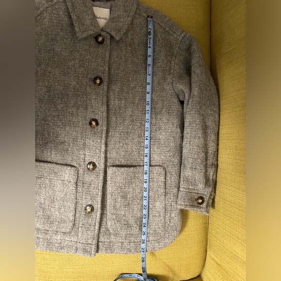 Madewell lined shacket. Size small. Gray. Wool/alpaca. Button down. - Picture 8 of 8